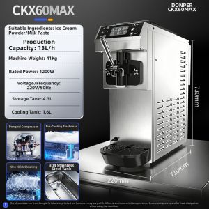Commercial Automatic Soft Serve Ice Cream Machine Small