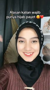 Hijab Segi Empat Bella PAYET / Hijab Segi Empat Bella Square Polos Payet Hijab Terbaru