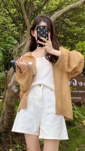 เสื้อคลุมเกาหลีสุดคิวท์ เนื้อผ้าเกรดดีใส่สบาย