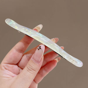 NING ZHOU | Acetate Elegant Short Hair Transition Half-up Style Hair Clips for Women