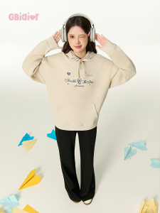 Gbiaior | Retro Floral Printed Hoodie