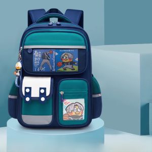 BZBC | BZBC New Lightweight Spine Protective School Bag For Primary Boys Cartoon Design Suitable For Grades One To Six