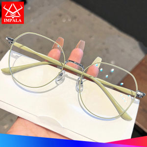 IMPALA JS6015W แว่นสายตาสั้นกันแดดแฟชั่นสำหรับผู้หญิง TR90โลหะ Farme HD เลนส์เรซินแว่นสายตาสั้นแว่นตาป้องกันรังสี UV น้ำหนักเบาสำหรับผู้หญิง