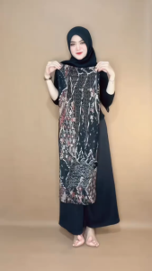 Rok Plisket Batik / Rok Kondangan Bawahan Batik Plisket