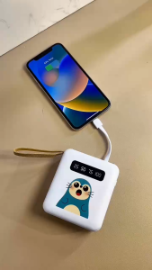 YIBAO LENTIVEN Power Bank 20000mAh Mini Size 4 usb Fast Charging LED Senter Display YM49 Garansi 1 Tahun