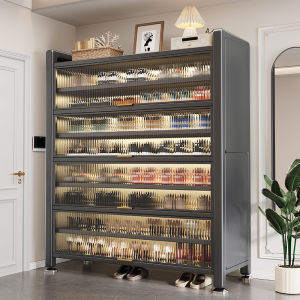 AW ตู้รองเท้า ชั้นวางรองเท้าลิ้นชัก ตู้เก็บรองเท้า ล็อคเกอร์ มีชั้นป้องกันสนิม กันน้ำ ประตูโปร่งใส ความจุขนาดใหญ่