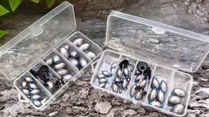 25pcs Egg Sinkers Set With Box Oval Lead Sinker For Saltwater Freshwater 30pcs Bobber Sinker Stops 10pcs Fishing Swivels