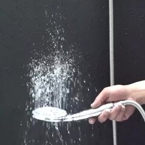 Plastic Sealed Five-speed Large Water Outlet Adjustable Shower Head High Quality Universal Handheld Bathroom Shower Head Set