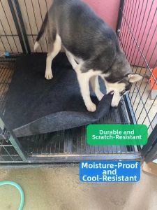 Thickened Dog Mat Large Size Pet Sleeping Pad Warm All Seasons Proof against Tear for Dog Cage Ideal for Big Dogs