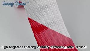 Shining Reflective Safety Warning Tape Self Adhesive Twill Printing Reflective Tape for Car Truck Trailer Width 5cm Length 300cm