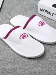 Disposable Thickened Anti-slip Velvet Slippers Home Hotel Guesthouse Indoor Comfortable Fabric Slippers for Business Travelers