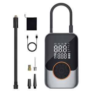 [Vktech] Air Compressor Rechargeable Electric Air Injector LCD Digital Display Bicycle Tire Inflator Pump for Car Bike Motorcycle