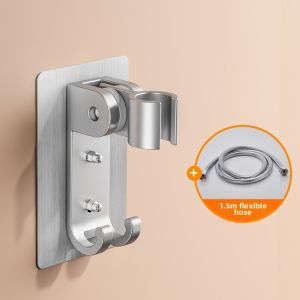 No-Drill Adjustable Shower Head Bracket