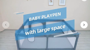 SG Stock - Baby Playpen Play yard for Babies and Toddlers with Floor Mat and Carrier Safety Baby Gate Playpen- Extra Large Anti-Fall Infant Activity Center with two Zipper Gate aby Indoor Playpen Toddlers Folding Fence