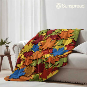 Beast Kingdom | Color Maple Soft Warm Flannel Blanket Lightweight Cozy Christmas Halloween Home Decor Room