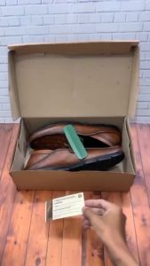 Leather Cow Shoes Pull On Casual Kondangan Kekinian - Sepatu Kulit Slip On Pria Semi Formal Kerja Kantoran dan Bisnis Santai