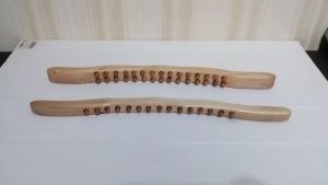 Massage Stick Tongkat Gua Sha 10 Manik-Manik Untuk Terapi Leher Bahu Punggung Bahan Kayu