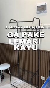 Stand Hanger Rak Baju Rak Tas Gantung Rak Baju Gantung Rak Serbaguna Portable Ukuran 165 x 60 x 30 CM