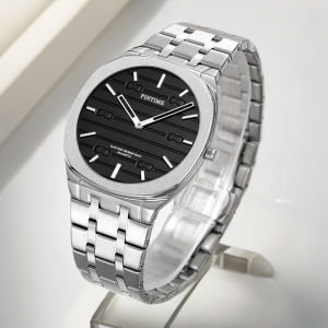 Classic Premium Mens Watch Customizable Colors Original Business Quartz Timepiece 7mm Dial Water-Resistant Mens Wristwatch