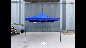3x3M Sunshade Waterproof Outdoor Tent Adjustable Height Retractable Garden Tent Heavy Duty Foldable Car Tent for Parking Camping Beach Picnic