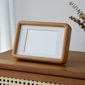 Handcrafted Round Edge Cherry Wood Frame 6 inch