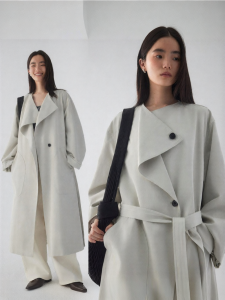 epoque de rueen | Asymmetric Loose Simple Large Oversized Windbreaker