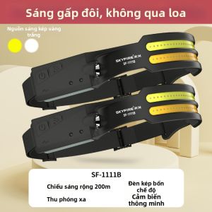 SKY FIRE | Đèn Đeo Đầu Siêu Sáng Có Thể Nạp Lại cho Câu Cá Đêm