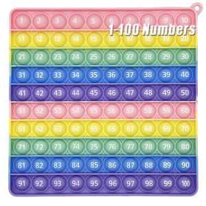 1-100 ตัวเลขนับเกมคณิตศาสตร์ Fidget ของเล่นตัวเลขการเรียนรู้เกมกระดานฝึกของขวัญคริสต์มาสสําหรับเด็ก