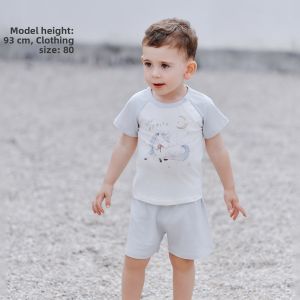 OAK FAMILY | Summer Breathable Kids Silk Sleepwear Set