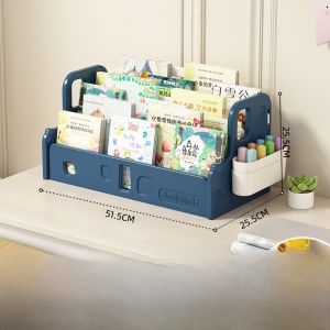 Simple Baby Bookshelf Desktop Organizer Storage Rack Childrens Tabletop Bookcase Home Essential Windowledge Book Storage