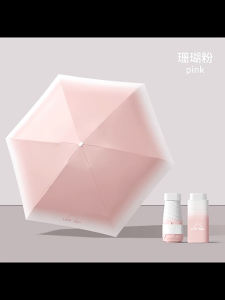 Fashion Gradient Umbrella | UPF50+ Sun & Rain Shield | Credit Card Size for Bags