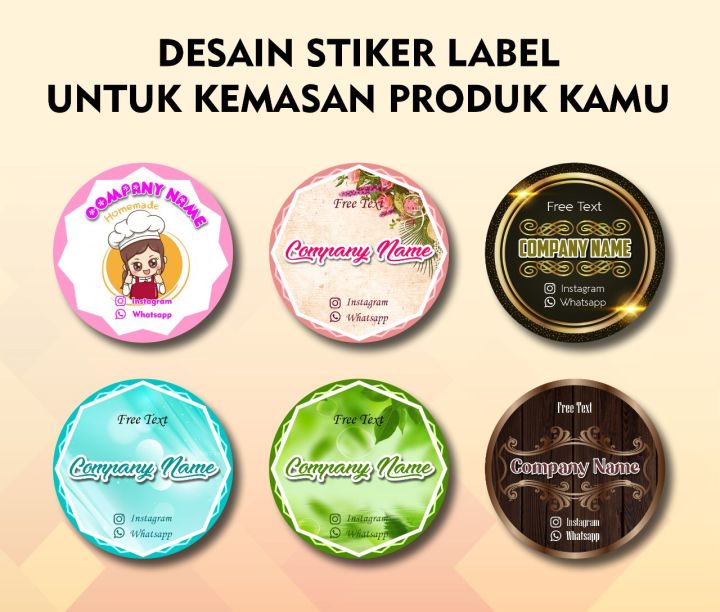 Stiker Kemasan Custom | Lazada Indonesia