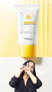 YOU SUNBRELLA 2% NIACINAMIDE BRIGHTENING SUNSCREEN SPF 50 PA ++++ 30 ML SUN SCREEN PENCERAH WAJAH TABIR SURYA PELINDUNG MUKA SUNBLOCK