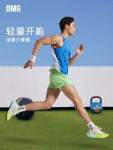 Ultra-Light Breathable Mens Running Shorts OMG Sports Fitness Comprehensive Training Three-Quarter Length Quick-Dry Summer Shorts