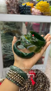 กำไลหินกรีนอาเกต ไซส์ 54.5ถึง 65.5