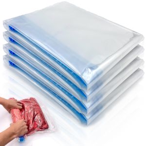 Multiple Sizes Vacuum Storage Bags Hand Roll Durable Space Saver Bags For Clothes Clothing Travel Accessories Suitcase Organizer
