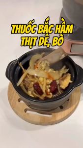 10 thang hầm dê bò nấu lẩu hầm canh gói tiềm dê bò gà 11 vị - Thảo dược Hạnh Nguyên