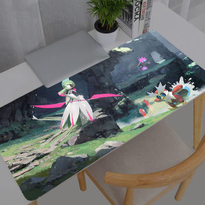 Bandai | Large Mouse Pad Carpet Pokemon Pikachu Laptop Pc New Gamer Keyboard Mat XXL Mousepad Edge White Tassel Rubber Table Mat