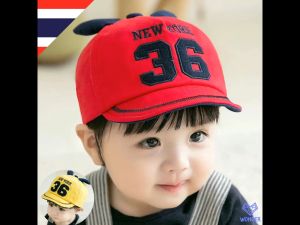 หมวกเด็ก 3 เดือน - 2 ปี หมวกแก็ปเด็ก หมวกเบสบอล หมวกเด็กอ่อน หมวกเด็กผู้ชาย หมวกเด็กผู้หญิง เครื่องประดับเด็ก boy girl Hats & Caps BN134-3
