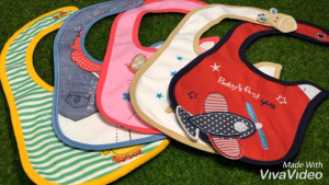 [Little B House] Waterproof Baby Bib Baby Three Layer Cotton Thick Waterproof Baby Bib Feeding Bibs Handkerchief 口水巾 防水围嘴 Bib Bayi - BB05