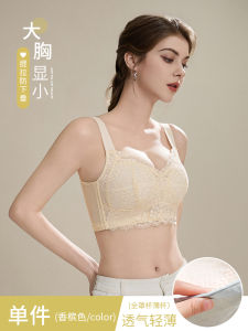 Ultra-Thin Underwear Womens Natural-looking Wireless Push up Breast Holding Push-up Push-up Plus Size Bra Summer