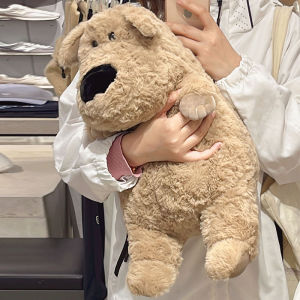 Cute Dog Plush Toy Pillow Soft Stuffed Doll for Girls Sleeping Birthday Gift Puppy Dog Plushie Cushion Huggable Toy