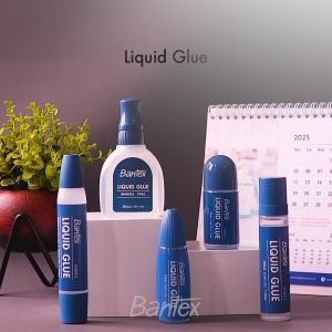 Bantex Lem Cair Transparan 35 ml / Liquid Glue Dengan 2 Aplikator Cepat Kering BH8004