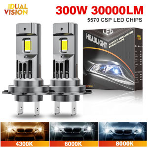 300W Turbo H7 H11 LED Headlight Bulbs CANBUS Lights 30000LM H4 9012 9005 HB3 9006 Mini Lamp 5570 CSP Wireless Car LED with Fan