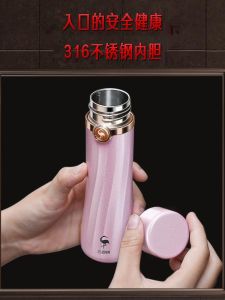 Mini Thermal Cup 316 Stainless Steel Womens New Model Portable Outdoors Small Convenient Water Cup Antibacterial Anti-scalding