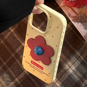 Retro Korean Japanese Polka Dot Floral Print Soft Shell Case for iPhone 16/17 pro Max Apple 13/14/15 Summer Fresh Style TPU Cover