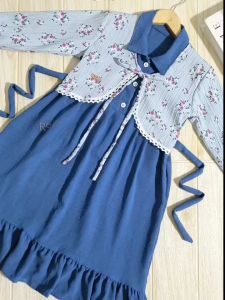 Dress Muslim Anak Perempuan Crinkle motif Premium Gamis Anak Usia 1-12 Tahun