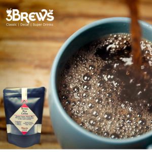 3Brews Premium Organic Ilocano Brown Rice Coffee from Ilocos: Naturally Sugar-Free and Caffeine-Free Just Add Water Coffee for Acid Reflux
