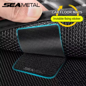 SEAMETAL Car Foot Mats Fixed Stickers Anti-Slip Self Adhesive Fastener Carpet Mat Fixing Sticker Double-sided Adhesive Magic Tape Car Home Floor Mat
