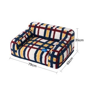 Retro Thick Warm Pet Bed for Cats and Dogs zeze